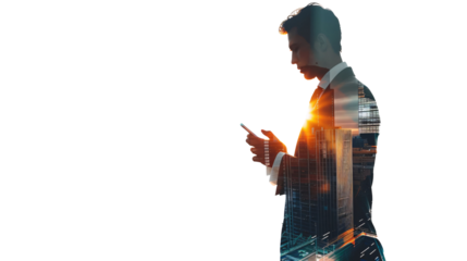 a man looking at his phone