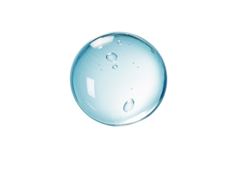 a clear bubble with bubbles - Powered by Adobe