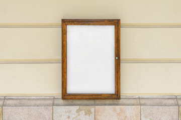 Poster Wall Mockup Template Street Outdoor Glued Advertisement