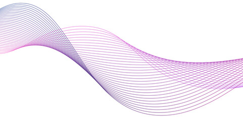 Wavy vector line abstract, business wave curve lines,Abstract wavy lines gradient vector illustration,graphic element isolated on white background,Desktop background, Wallpaper, Business banner, poste