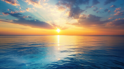 Obraz premium sunset over the sea