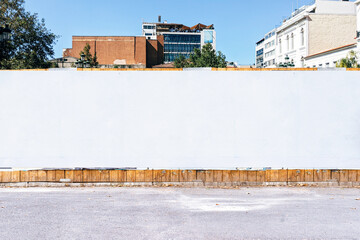 Street Outdoor Hoarding Poster City Mockup Template