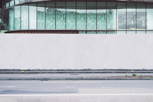 Street Outdoor Hoarding Poster City Mockup Template