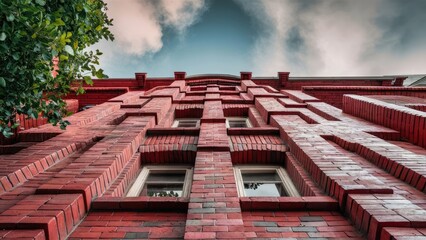 Naklejka premium Full Frame Brick Structure