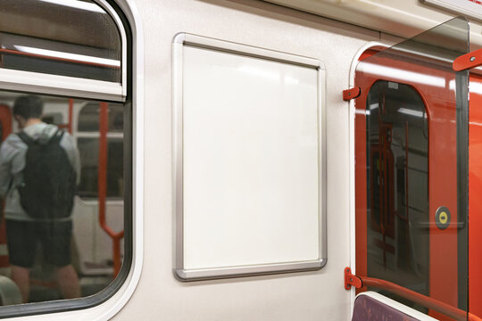 Street Outdoor Poster Advertising Mockup Template Subway Metro