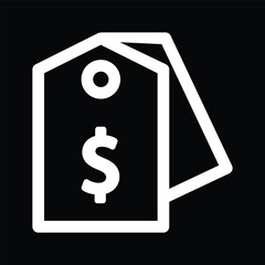 Dollar Sign Price Tag Icon