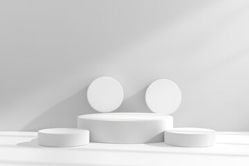 Gorgeous product modern dots banner for a podium mockup. Generative Ai