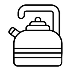 Obraz premium Kettle icon. outline icon