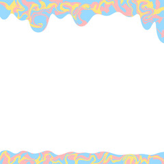 Colorful melting frame