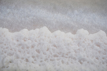 Crystallization of salt in salt fields  