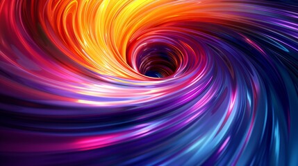 Abstract swirling vortex of vibrant colors, creating a hypnotic and mesmerizing visual.