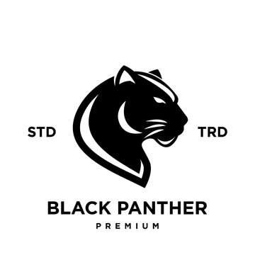 black phanter icon logo design vector illustration