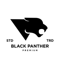 black phanter icon logo design vector illustration