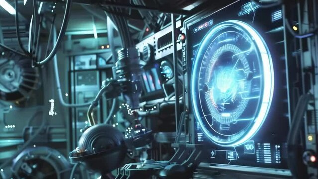 an engineer in a data center storage -4k new stock video footage AI