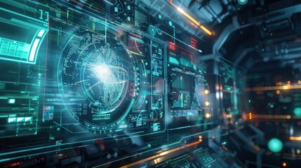 Computer technology-themed background