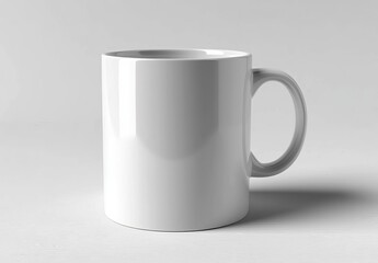 Obraz premium A white coffee mug sits on a table