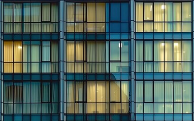 Night window facade building tower ,seamless texture