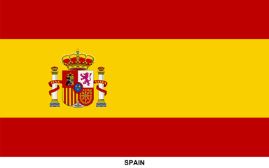 Naklejka premium Flag of SPAIN, SPAIN national flag