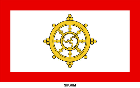 Flag of SIKKIM, SIKKIM national flag