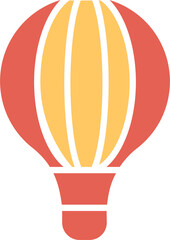 Hot Air Balloon Vector Icon