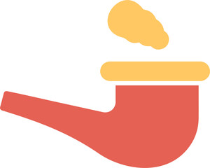 Smoke Pipe Vector Icon