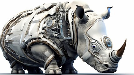 A rhino with avantgarde HUD elements