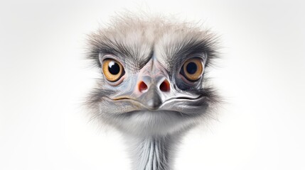 An ostrich integrated with revolutionary HUD technology