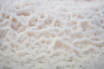 Crystallization of salt in salt fields  
