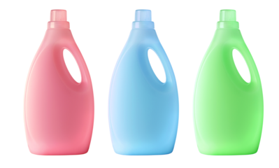 Side view of a plastic bottle