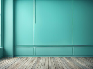 Naklejka premium room with wooden wall