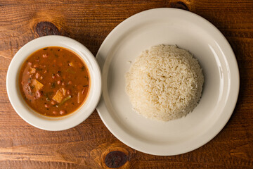 Dominican rice and beans