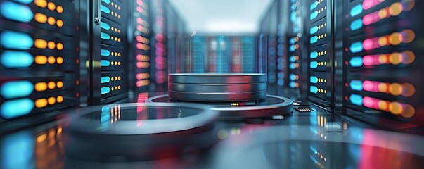 Data Collection An icon of a database or server with arrows pointing inwards, representing the collection of data from various sources