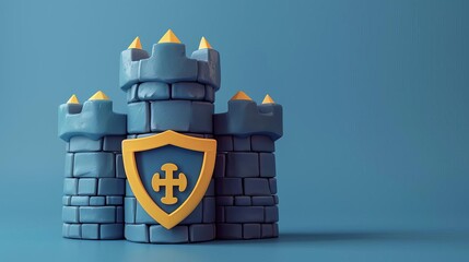 Resilience A shield or fortress, symbolizing the startups ability to overcome challenges and setbacks
