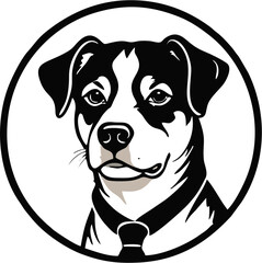 Pawsitively Pawsome Vibrant Dog Logo