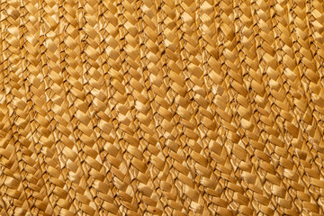 Traditional hand weaving of processed products.