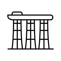 Marina bay sand icon