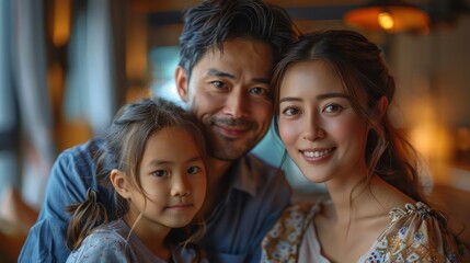 Obraz premium Parents discuss life insurance plans for their children's future.