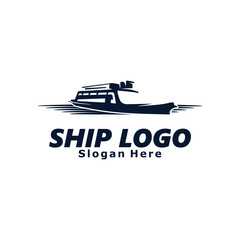 Ship Logo Template Design Illustration