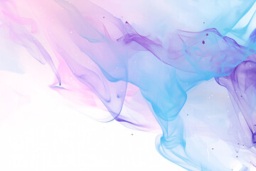 Fototapeta premium Flowing pastel shades of blue and pink blend together creating a fluid and abstract pattern that appears soft and ethereal