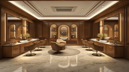 A spacious bathroom adorned with numerous sink basins and mirrors, creating a dazzling array of reflections and light patterns