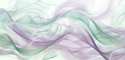 Fototapeta premium Veterans Day graphic featuring soft lilac and mint green colors with flowing patterns.