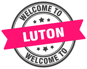 Welcome to Luton stamp. Luton round sign
