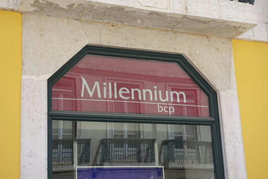 Lisbon, Portugal - May 26, 2024: Millennium BCP, Banco Comercial Portugues, Portuguese Commercial Bank, Portuguese bank