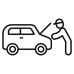 Car maintenance icon