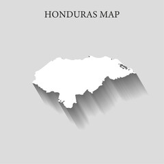 Simple and Minimalist region map of Honduras