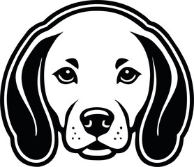 Playful Dog face Logo