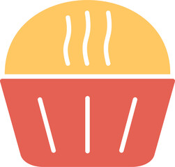 Cream Muffin Vector Icon