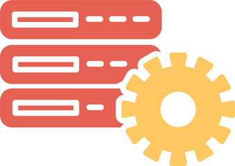 Database Setting Vector Icon