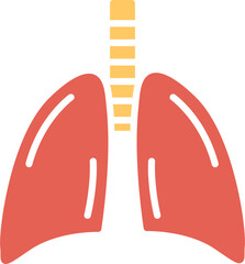 Lungs Vector Icon