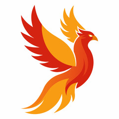 Phoenix icon from the side, on a white background